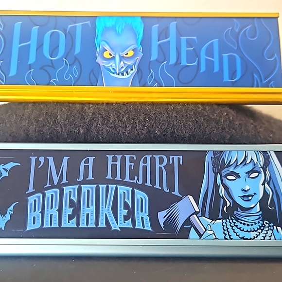 Disney Parks Haunted Mansion Desk Plates of Hot Head & Heart Breaker. - Picture 12 of 12